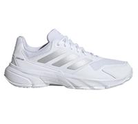 Scarpe da tennis da donna Adidas CourtJam Control 3 W - cloud white/silver metallic/frozen purple - Bianco (37 1/3)