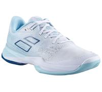 Scarpe da tennis da donna Babolat Jet Mach 3 All Court Women - white/angel blue - Blu, Bianco (40)