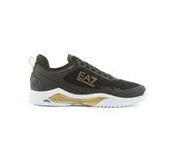Scarpe da tennis da donna EA7 Unisex Woven Sneaker - black/gold/white - Nero (41 1/3)