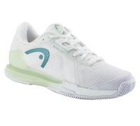 HEAD Sprint Pro 4.0 Scarpa Per Terra Rossa Donna - Bianco, Verde Chiaro, Taglia: 36, 5