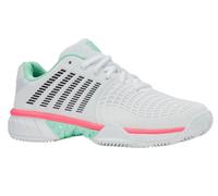 Scarpe da tennis da donna K-Swiss Express Light 3 Clay - white/neon mint/neon pastel pink - Bianco (40)