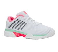 Scarpe da tennis da donna K-Swiss Hypercourt Express 2 Clay - white/neon pastel pink/black - Bianco (41,5)