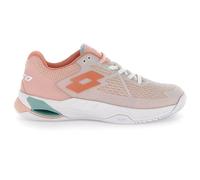 Scarpe da tennis da donna Lotto Mirage 100 II Clay - white/melon orange/peach melba - Multicolore (38)