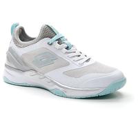 Scarpe da tennis da donna Lotto Mirage 200 Speed - all white/silver metal 2/blue paradise - Bianco, Grigio (38,5)