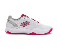 Scarpe da tennis da donna Lotto Mirage 600 III ALR - all white/silver metal/glamour pink - Bianco (42)