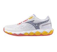 Scarpe da tennis da donna Mizuno Wave Enforce Tour 2 CC - white/icelandic blue/calypso - Bianco (39)