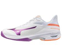 Scarpe da tennis da donna Mizuno Wave Exceed Court AC - white/dahlia/lava orange - Bianco (37)