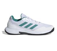 Scarpe da tennis da uomo Adidas GameCourt 2 M - cloud white/pure teal/core black - Bianco (42 2/3)