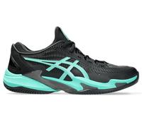 Scarpe Asics Court FF 3 Nero/Verde Aurora Uomo - TERRA BATTUTA