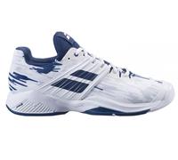 Scarpe da tennis da uomo Babolat Propulse Fury All Court Men - white/estate blue - Blu, Bianco (46,5)