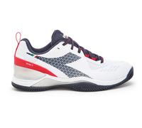 Scarpe da tennis da uomo Diadora Blushield Torneo 2 Clay - white/blue corsair/fiery red - Bianco (44)