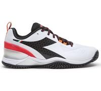 Scarpe da tennis da uomo Diadora Blushield Torneo AG - white/black/fiery red - Bianco (42,5)