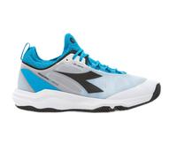 Scarpe da tennis da uomo Diadora Speed Blushield Fly 3 + Clay - white/black/blue jewel - Bianco, Nero, Turchese, Multicolore (42,5)