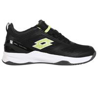 Scarpe da tennis da uomo Lotto Mirage 200 Clay - all black/sharp green/asphalt - Nero (42,5)