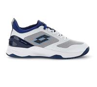 Scarpe da tennis da uomo Lotto Mirage 200 Clay - all white/blue 295c/royal gem - Bianco (45,5)