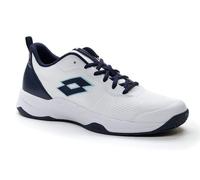 Scarpe da tennis da uomo Lotto Mirage 600 ALR - all white/navy blue - Blu, Bianco (47)
