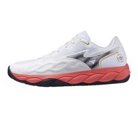 Scarpe da tennis da uomo Mizuno Wave Enforce Court AC - white/baritone blue/calypso core - Bianco (45)