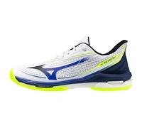 Scarpe da tennis da uomo Mizuno Wave Exceed Tour 7 Clay White/Dazzling Blue/Lightning EUR 44