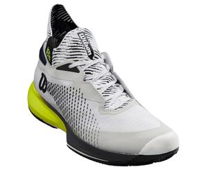 Scarpe da tennis da uomo Wilson Kaos Rapide SFT Clay 2024 - pearl blue/black/safety yellow - Grigio (44)