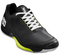 Scarpe da tennis da uomo Wilson Rush Pro 4.0 Clay - black/white/safety yellow - Nero (47 1/3)