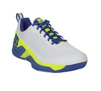 Scarpe da tennis da uomo Wilson Rush Pro 4.5 - white/amparo blue/safety yellow - Bianco (46)