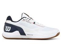 Scarpe Wilson Rush Pro 5 Bianco/Navy/Gum Uomo - TERRA BATTUTA