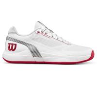 Scarpe da tennis da uomo Wilson Rush Pro 5 CTC - bright white/wilson red/microchip - Bianco (46)