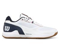 Scarpe da tennis da uomo Wilson Rush Pro 5 - white/navy blazer/gum1a - Bianco (46 2/3)