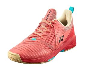 Scarpe da tennis da uomo Yonex Power Cushion Sonicage 3 - coral red - Rosa (42)