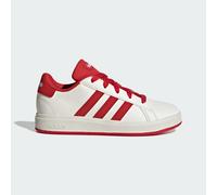 adidas Unisex - Bambini e Ragazzi Grand Court Lifestyle Tennis Lace-up Shoes, off White Collegiate Red Core Nero, 29 EU