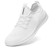 Scarpe da Tennis Leggere e comode per Gli Uomini Scarpe da Tennis da Passeggio Trainer White 39