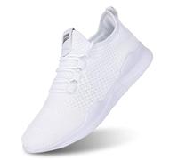 Scarpe da Tennis Leggere e comode per Gli Uomini Scarpe da Tennis da Passeggio Trainer White 45