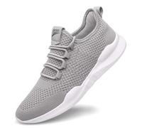 Scarpe da Tennis Leggere e comode per Gli Uomini Scarpe da Tennis Trainer da Passeggio Grigio 44
