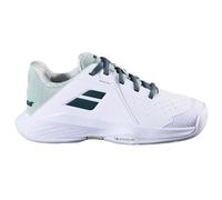 Scarpe da tennis per bambini Babolat Propulse Jr 3 AC Wimbledon White/Dark Green EUR 38
