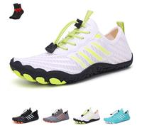 Scarpe da Terra con Rame, Scarpe da Trekking a Piedi Nudi con Messa a Terra, Scarpe da Uomo Impermeabili e Antiscivolo(White,43 EU)