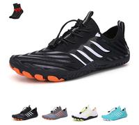 Scarpe da Terra con Rame, Scarpe da Trekking a Piedi Nudi con Messa a Terra, Scarpe da Uomo Impermeabili e Antiscivolo(Black,39 EU)