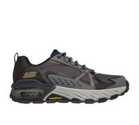 Skechers Max Protect, Scarpe da passeggio Uomo, Pelle Nera Rete Sintetica Carbone Trim, 42 EU