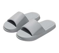 Scarpe da Trekking a piedi nudi Pantofole per donne e uomini, pantofole con cuscino, scarpe da doccia, sandali interno, sandali bagno, massimo comfort, leggere, suola spessa, facili pulire ( Grey, 40)