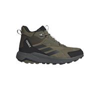 adidas Uomo Terrex Anylander Leather Mid Hiking Shoes, Olive Strata/Carbon/Core Black, 39 1/3 EU