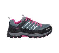 CMP Kids Rigel Low Trekking Shoes Wp, Scarpe da trekking Unisex - Bambini e ragazzi, Mineral Green-Purple Fluo, 39 EU