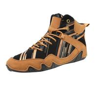 Scarpe da trekking da uomo con stampa, alla moda, 34-50 EU, leggeri e | Stivali alla caviglia da uomo con piattaforma e cinturino incrociato, antiscivolo, stivali corti, taglie forti