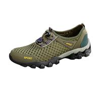 Scarpe da trekking da uomo in rete, traspiranti, comode, da viaggio, alla moda, casual, per l'uso quotidiano, con suola flessibile, design elegante