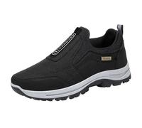 Scarpe da trekking da uomo, mocassini casual, comode, leggere, senza lacci, da barca, traspiranti, comode, alla moda, per il tempo libero, Nero , 40 2/3 EU