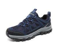 Scarpe da Trekking da Uomo, Tomaia in Mesh e Materiale Sintetico, battistrada Spesso, Suola in Gomma Antiscivolo(Blue,40 EU)
