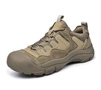 Scarpe da Trekking da Uomo - Tomaia in Tessuto Mesh con Occhielli in Metallo, for Passeggiate sui sentieri(Brown,39 EU)