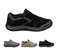Scarpe da trekking da uomo, traspiranti, stile retrò, antiscivolo, universali, da trekking, per il tempo libero, estive, per il fitness, leggere, morbide, Nero , 39 EU