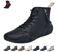 Scarpe da Trekking e da Escursionismo da Uomo Vogany Alpaca, Antiscivolo, Impermeabili, Traspiranti, for Il Tempo Libero all'aperto, a Piedi Nudi(Black,46 EU)