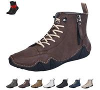 Scarpe da Trekking e da Escursionismo da Uomo Vogany Alpaca, Antiscivolo, Impermeabili, Traspiranti, for Il Tempo Libero all'aperto, a Piedi Nudi(Brown,47 EU)