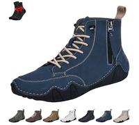 Scarpe da Trekking e da Escursionismo da Uomo Vogany Alpaca, Antiscivolo, Impermeabili, Traspiranti, for Il Tempo Libero all'aperto, a Piedi Nudi(Blue,45 EU)