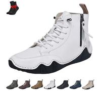 Scarpe da Trekking e da Escursionismo da Uomo Vogany Alpaca, Antiscivolo, Impermeabili, Traspiranti, for Il Tempo Libero all'aperto, a Piedi Nudi(White,45 EU)